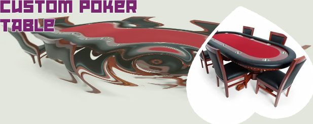 Custom poker table with dining top