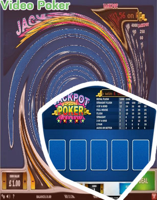 Video poker jackpot